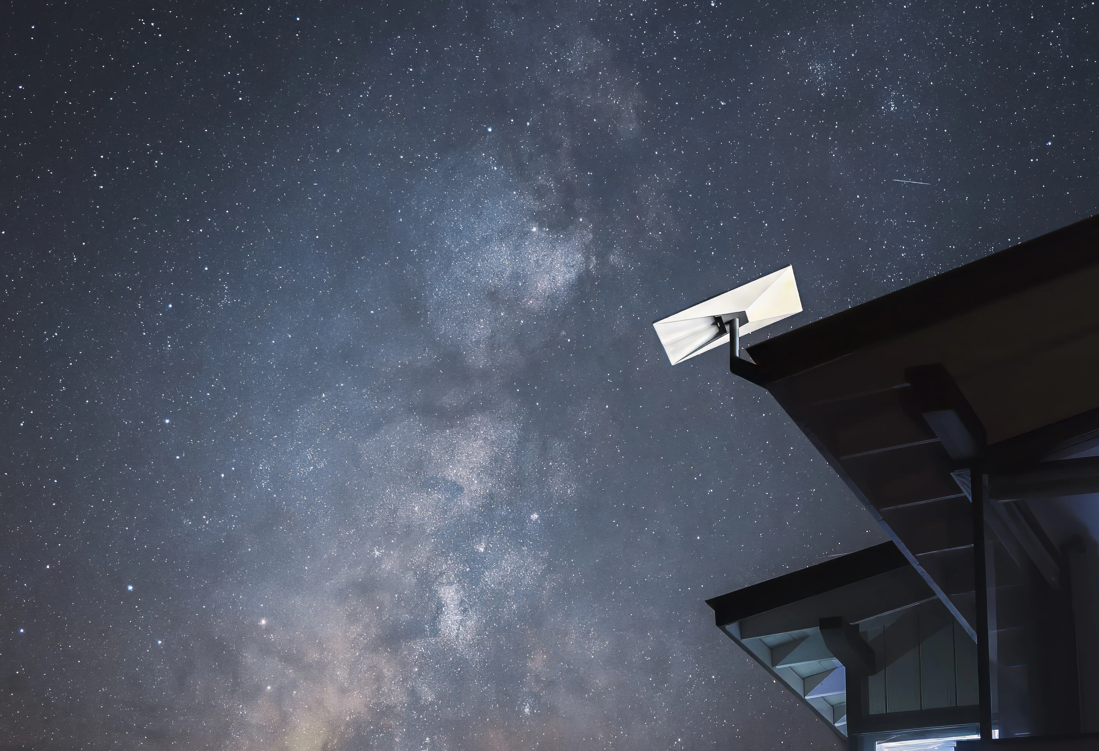 Starlink dish under a night sky — source: SpaceX / Starlink